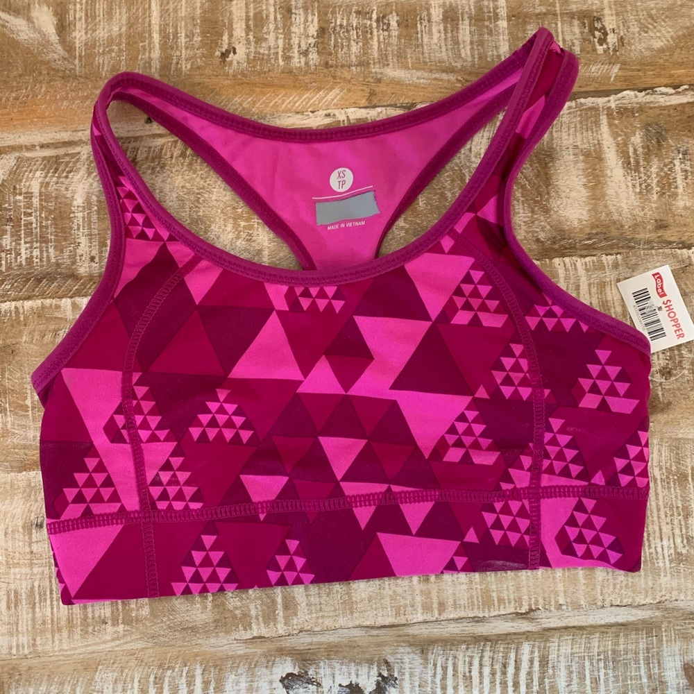Women’s XS Sports Bra - Pink - New with Tags